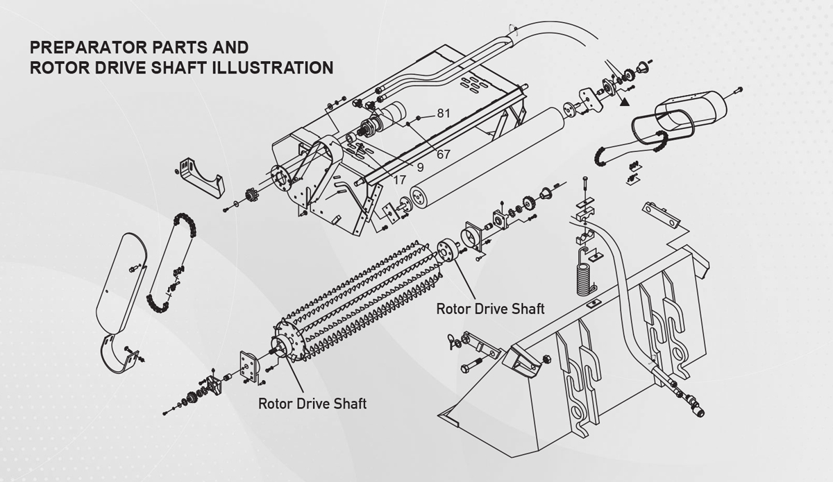 rotor-drive-shaft-for-Preparator-rake rotor-drive-shaft-for-Preparator-rake